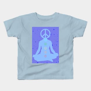 Spiritual Meditation Chakra Peace Graphic Kids T-Shirt